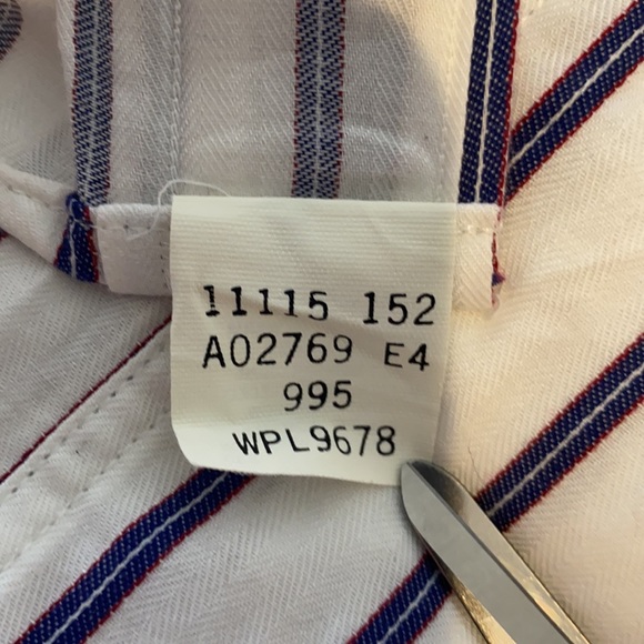 Burberry Striped Long Sleeve Button Down Dress Shirt: Size 15.5x35 - Picture 13 of 13